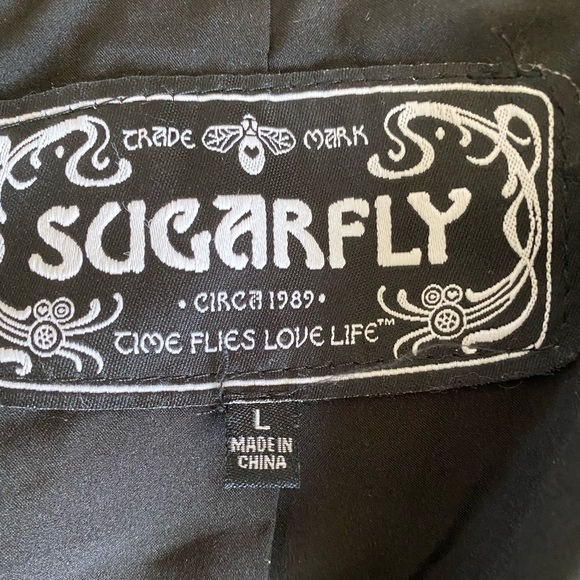 Sugarfly Black and white plaid jacket SZ L - Picture 5 of 7